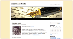 Desktop Screenshot of mirzahasanefendic.com